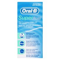 Oral B Superfloss Dental Floss Pre-Cut Strands 50 Pack