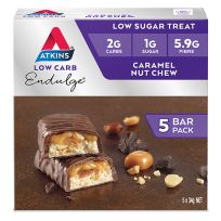 Atkins Endulge Caramel Nut Chew Bars 5 Pack