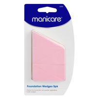 Manicare 53700 Foundation Sponges - Latex Wedges 5 Pack