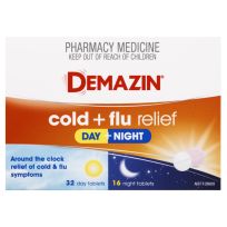 Demazin PE Cold & Flu Relief Day & Night 48 Tablets