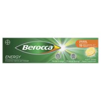 Berocca Performance Orange Effervescent Tablets 15 Pack