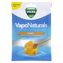 Vicks VapoNaturals Drops Honey Resealable Bag 70g