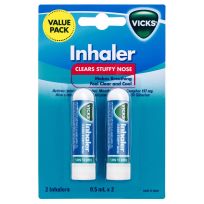 Vicks Inhaler Nasal Decongestant Twin Pack
