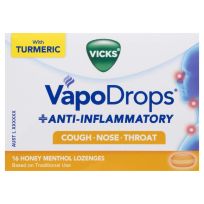Vicks VapoDrops + Anti Inflammatory Honey 16 Lozenges