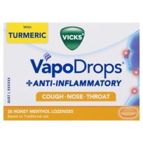 Vicks VapoDrops + Anti Inflammatory Honey 36 Lozenges