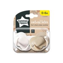 Tommee Tippee Cherry Latex Soother LL 0-6 Months 2 Pack
