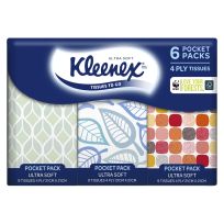 Kleenex Ultra Soft Pocket Tissues 6 Pocket Pack