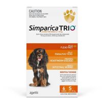Simparica Trio 5.1-10kg (Orange) 6 Pack