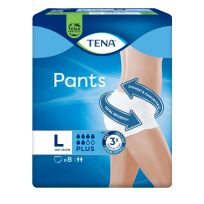 TENA Pants Plus Large 8 Pack
