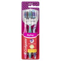 Colgate Zig Zag Adult Medium Toothbrush 3 Pack