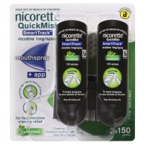 Nicorette Quickmist Smart Track Freshmint Duo 2x150 Sprays