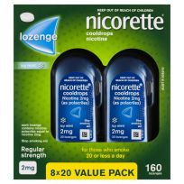 Nicorette Cooldrops Lozenge 2mg Icy Mint 160 Value Pack