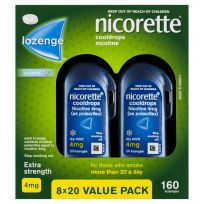 Nicorette Cooldrops Lozenge 4mg Icy Mint 160 Value Pack