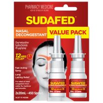 Sudafed Nasal Decongestant Spray 20ml Twin Pack