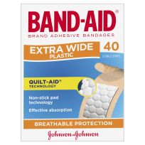 BAND-AID Adhesive Strips Extra Wide 40 Pack