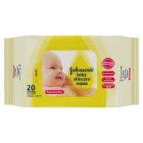 Johnson's Baby Wipes Skincare Fragrance Free 20 Wipes