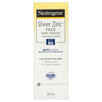 Neutrogena Sheer Zinc Face Dry-Touch Sunscreen Lotion SPF50 59ml
