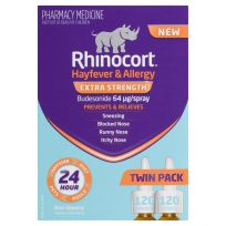Rhinocort 64Mcg Nasal Spray 120 dose x 2 Pack