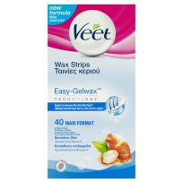 Veet Wax Strips With Easy Grip Sensitive Skin 40 Maxi Pack