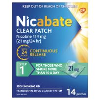 Nicabate Patch Clear 21mg 14 Patches