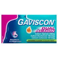 Gaviscon Dual Action Tablets Chewable 16 Pack