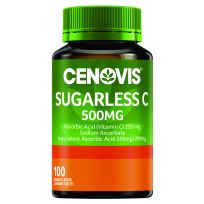 Cenovis Sugarless C 500mg Orange Chewable 100 Tablets