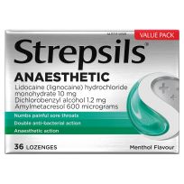 Strepsils Plus Anaesthetic Sore Throat Lozenges 36 Pack