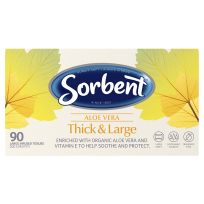 Sorbent Facial Tissues Thick & Large Aloe 90 Pack