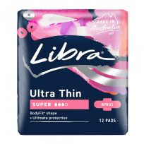Libra Pads Ultra Thin Super Wings 12 Pack
