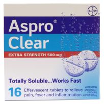 Aspro Clear Extra Strength 500mg 16 Pack
