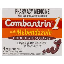 Combantrin-1 Chocolate Squares 4 Pack