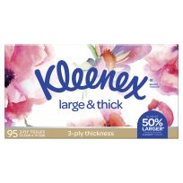 Kleenex Facial Tissues Silk Touch Large & Thick 95 Pack