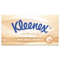 Kleenex Facial Tissues Aloe Vera & Vitamin E 140 Pack