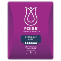 Poise Overnight Pads 8 Pack