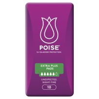 Poise Pads Extra Plus Hourglass 10 Pack