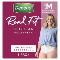 Depend Real Fit Womens Underwear Medium 8 Pack