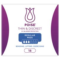 Poise Pad Discreet Regular 16 Pack