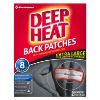 Mentholatum Deep Heat Back Patches Extra Large 2 Pack