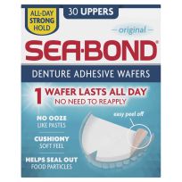 Sea Bond Denture Adhesive Wafers Original Uppers 30 Pack