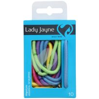 Lady Jayne 2281 Snagless Thick Elastics Asst 10 Pack