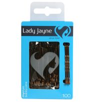 Lady Jayne 7781 Bobby Pins Brown 100 Pack