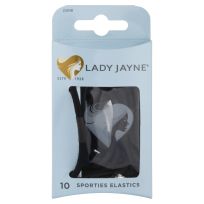 Lady Jayne 2284 Super Hold Elastics Thick Black 10 Pack