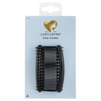 Lady Jayne 2130 Side Comb Black 4 Pack