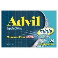 Advil Minis Liquid Ibuprofen 200mg 20 Capsules