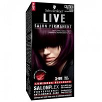 Schwarzkopf Live Salon Permanent Salon Plex Hair Colour 3.99 Deep Violet