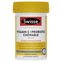Swisse Ultiboost Vitamin C + Probiotic Chewable 60 Pack
