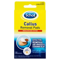 Scholl Callous Removal Pads 4 Pads, 4 Medicated Discs