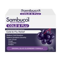 Sambucol Black Elderberry Cold & Flu 24 Capsules