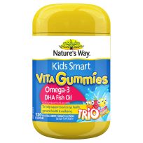 Nature's Way Kids Smart Vita Gummies Omega 3 DHA Trio 120 Pastilles