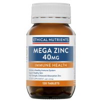 Ethical Nutrients Zinc 40mg 120 Tablets